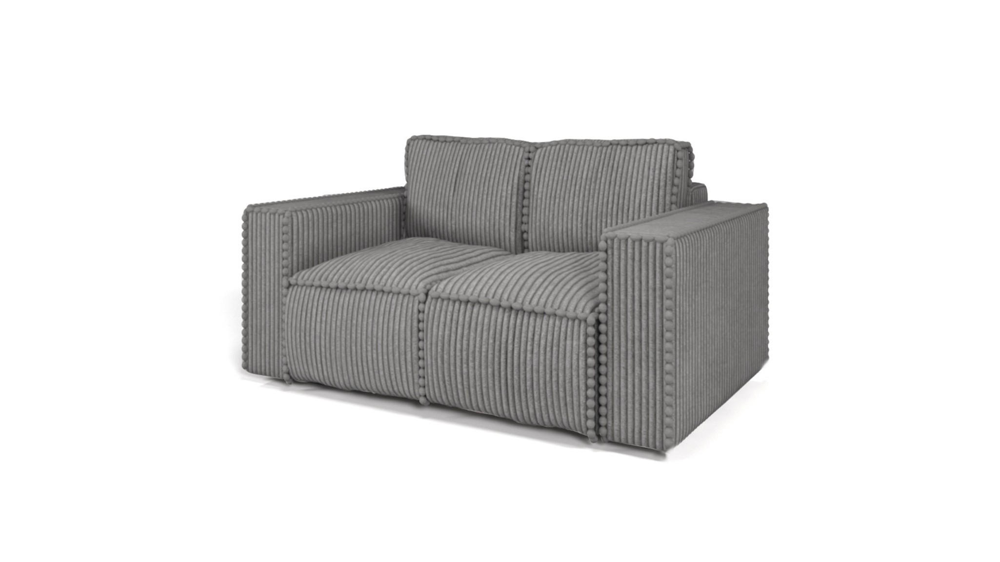 SOFA 2-sitzer Vajana - Grau, Holzwerkstoff/Textil (150/86/102cm) - Fun Möbel