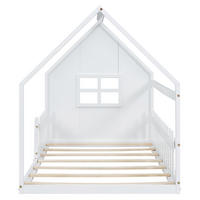 HAUSBETT 90/200 cm Weiß - Weiß, Holz - Raumix