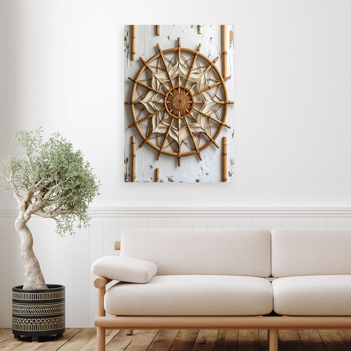 LEINWANDBILD Zen und Orientalisch 30x45cm - Beige, Textil (30/45cm) - Feeby