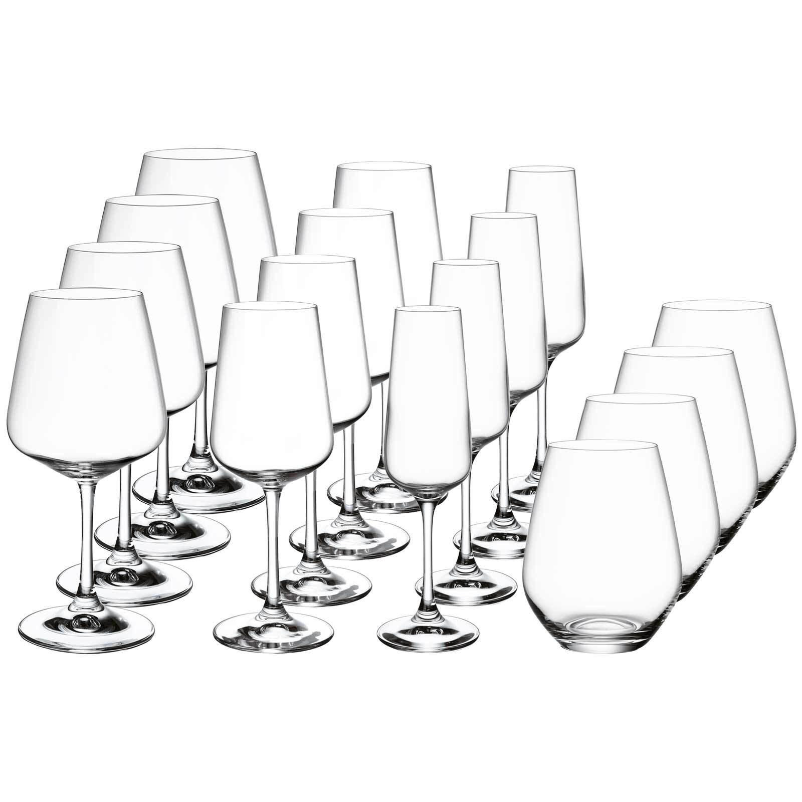 GLÄSER SET Ovid transparent 16er Set - Transparent, Glas - Villeroy & Boch