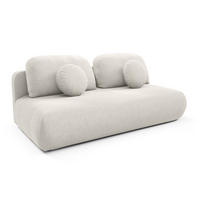 SOFA Creme OTO Ausziehbar Mit Bonnellfederung - Ecru, Textil (206/90/92cm) - Sepro Meble