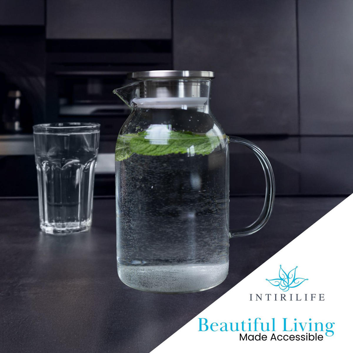 KARAFFE - Transparent, Glas (1.8L) - Intirilife