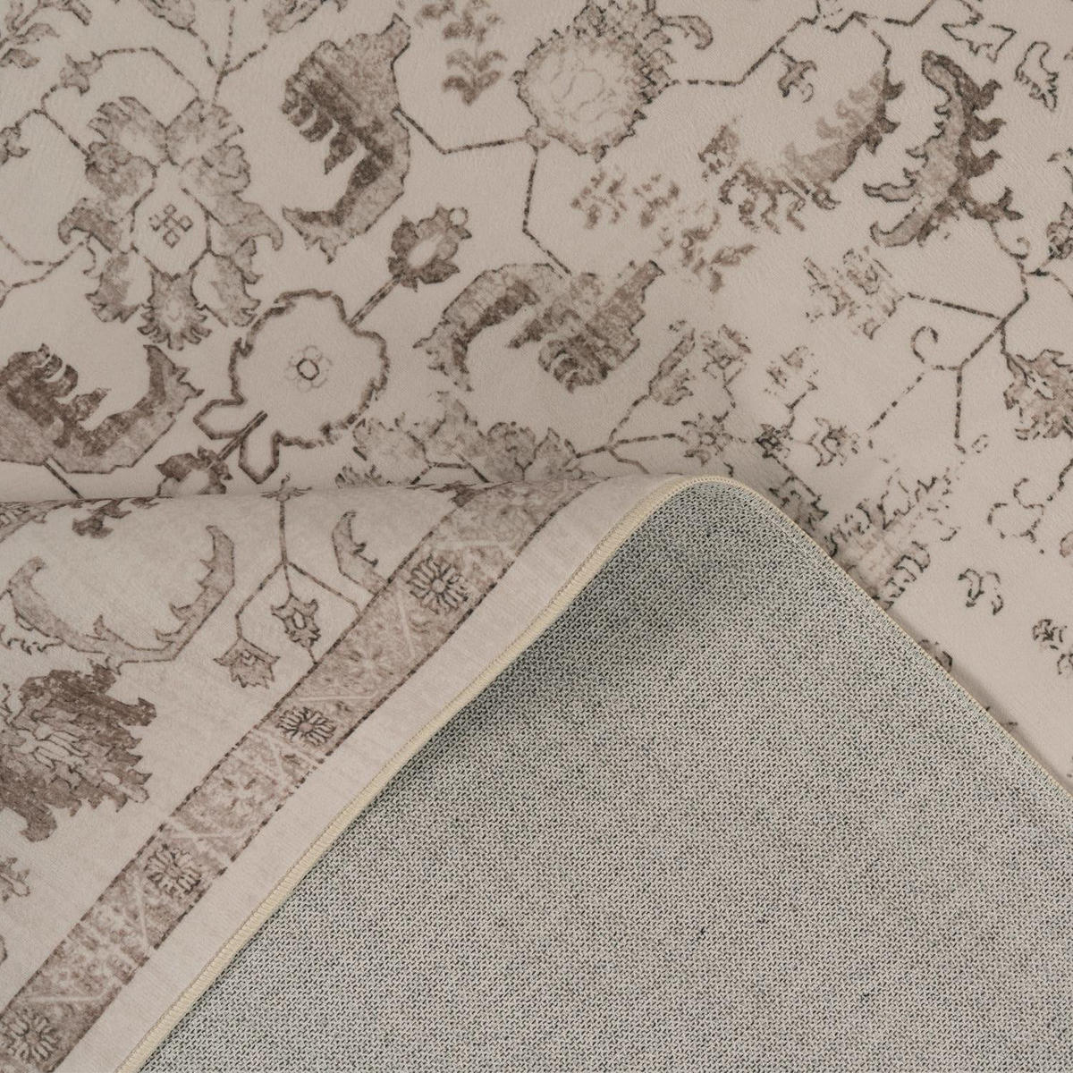 KURZFLOR-TEPPICH SEMER 427 BEIGE 120X160 - Beige, Kunststoff (120/160cm) - Paco Home