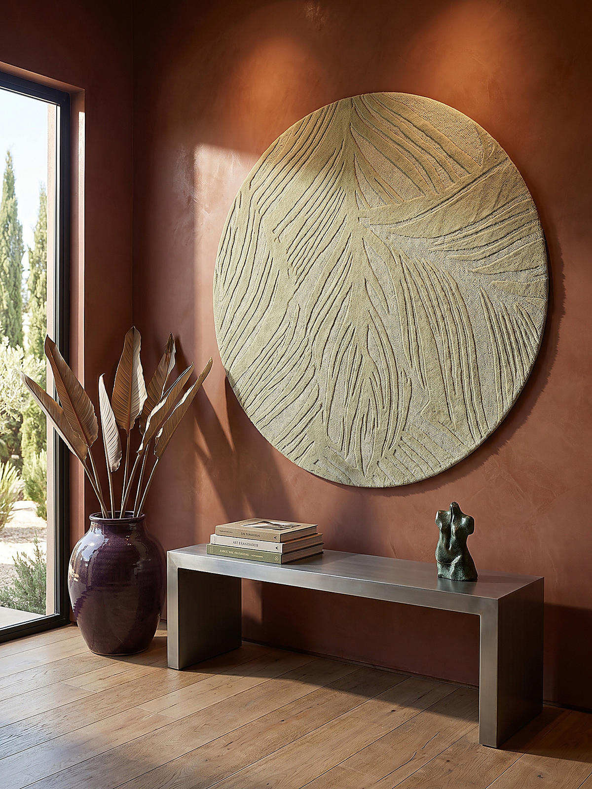 WOLLTEPPICH LEVEN Ø 160 cm - Grün, Textil (160/160cm) - KADIMA DESIGN