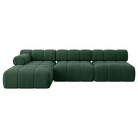 ECKSOFA modulares Sofa Razon-L2 - 285x160x70 cm Grün Cord - Grün, Holzwerkstoff/Textil (285/160cm) - ALTDECOR