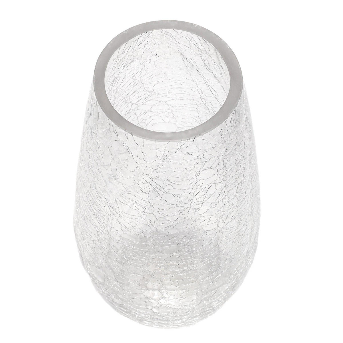 VASE gewölbtes Glas 14/14/27 cm - Transparent, Glas (14/27cm) - Atmosphera Createur d´interieur