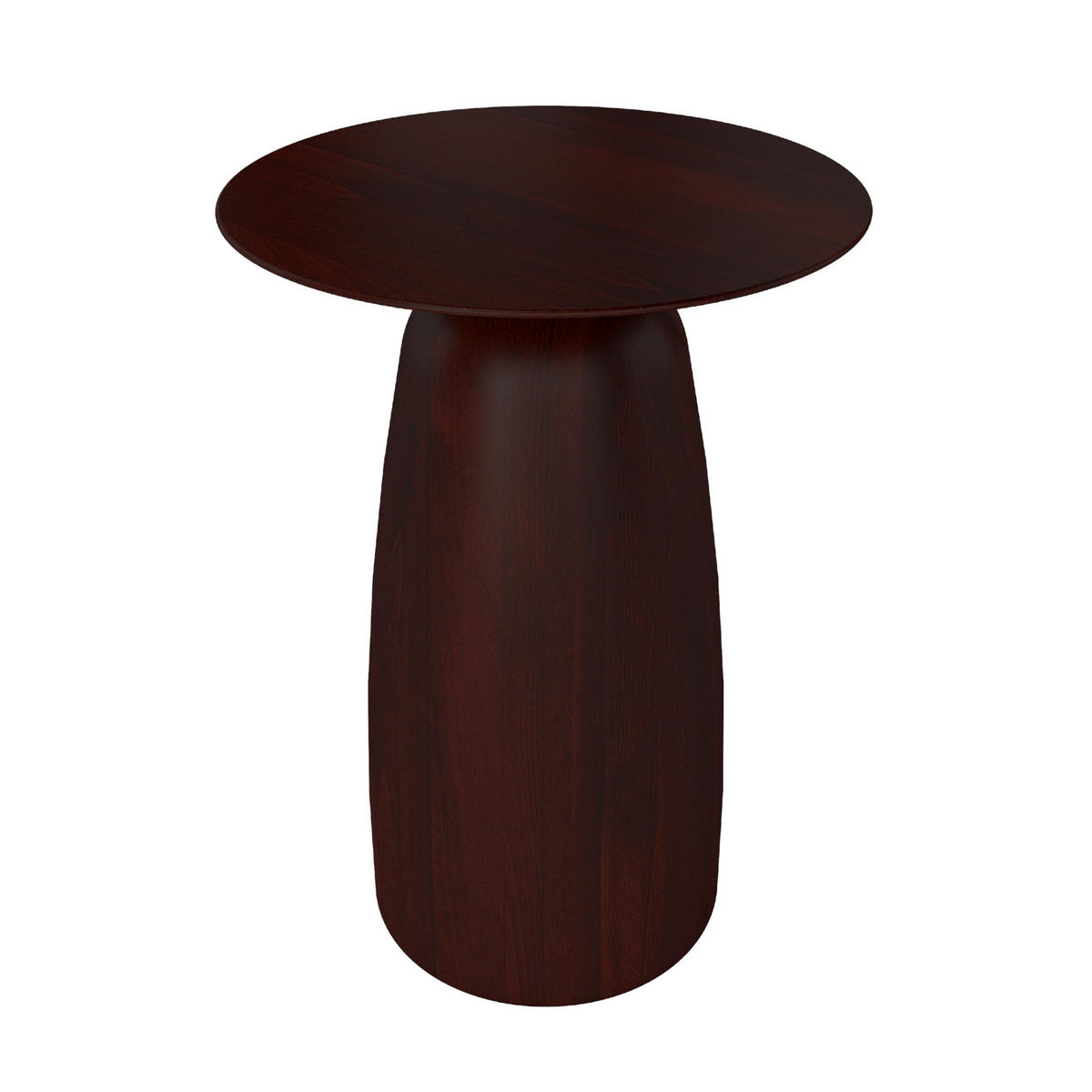 BEISTELLTISCH Baobab44, Ovaler Tischplatte, Buche - lackiert, Palisanderfarbe - Wengefarben, Holz (32.5/32.5/44cm) - Kayani