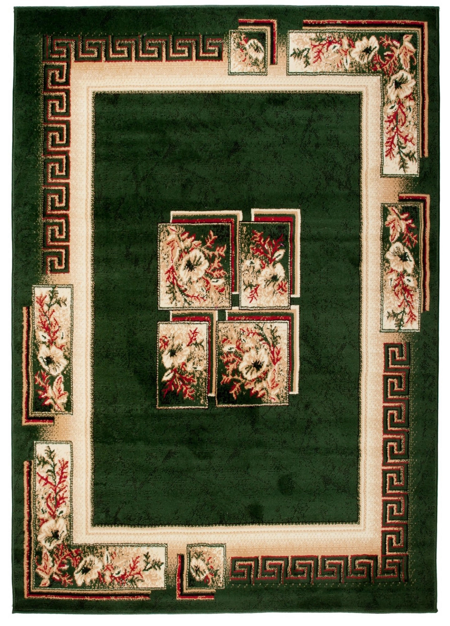 Tapiso Teppich Grün, Beige 100x200 cm