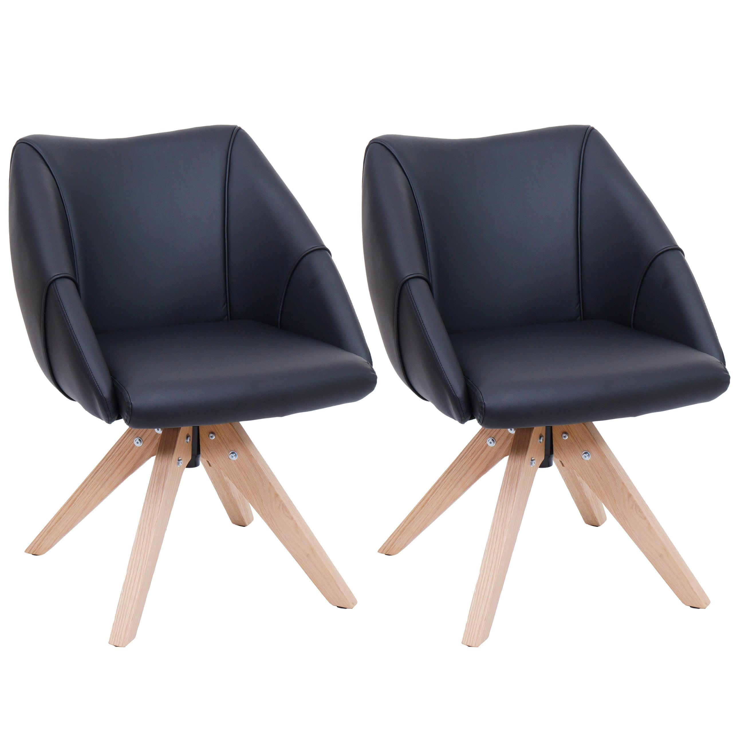 ESSZIMMERSTUHL Schwarz 2er-Set - Schwarz, Kunststoff (57/85/60cm) - MCW