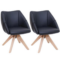 ESSZIMMERSTUHL Schwarz 2er-Set - Schwarz, Kunststoff (57/85/60cm) - MCW