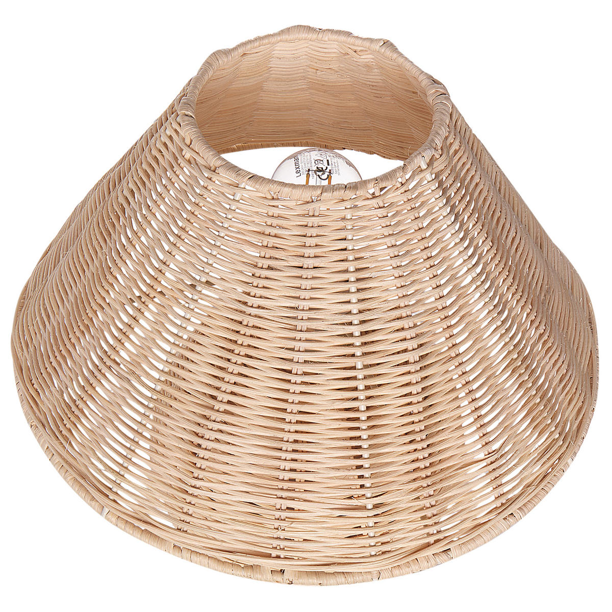 TISCHLEUCHTE Naturfarben Cinder - Naturfarben, Naturmaterialien (30/30/31cm) - Beliani
