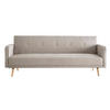 SOFA Verstellbar 3-Sitzer Skandinavisches Design Naturfarbe ULLA - Naturfarben, Textil (82.5/80.5/205cm) - Miliboo
