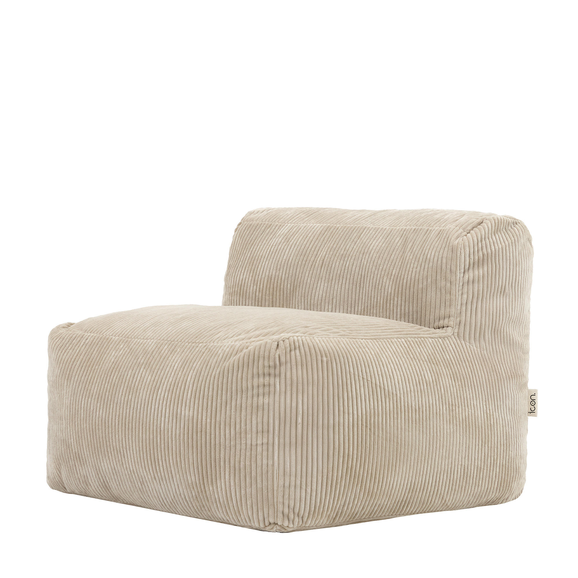 SITZSACK-SESSEL ZEN modular Cord - Beige, Textil (95/68/100cm) - icon