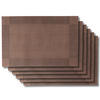 TISCHSET Platzdeckchen - Braun - 45 x 31 cm - 6 Stück - Braun, Kunststoff (31/45cm) - Jay Hill
