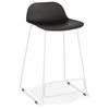 BARHOCKER Schwarz 49x85x53cm - Schwarz/Weiß, Kunststoff/Metall (49/85/53cm) - AlterEgo