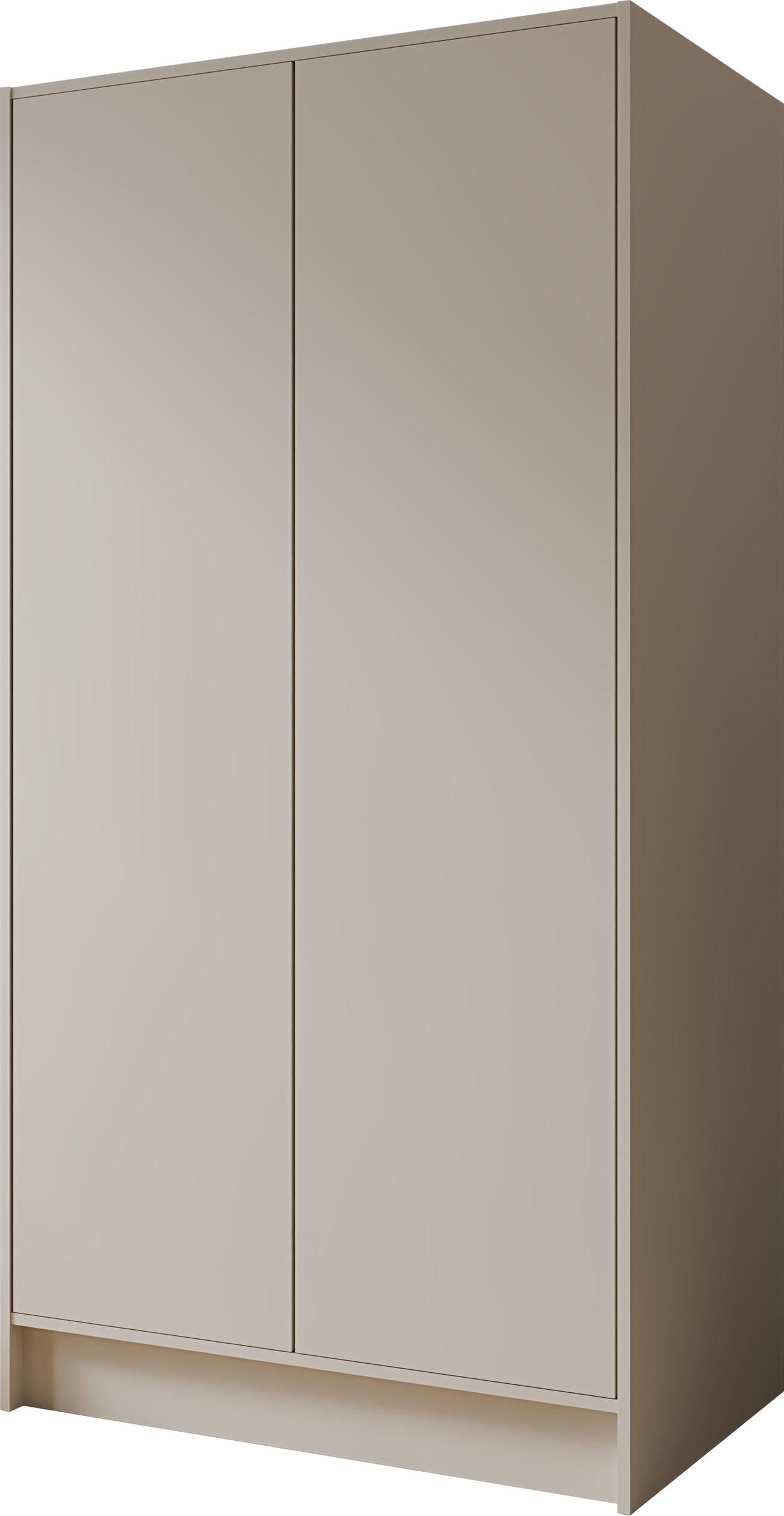 KLEIDERSCHRANK Mono Grifflos im Skandi-Stil, Kaschmir 102/200/51 cm - Kaschmir, Holzwerkstoff (102/200/51cm) - WFL GROUP