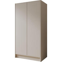 KLEIDERSCHRANK Mono Grifflos im Skandi-Stil, Kaschmir 102/200/51 cm - Kaschmir, Holzwerkstoff (102/200/51cm) - WFL GROUP