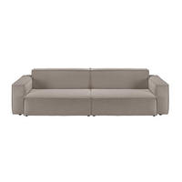 SOFA SAMU Grau Cord - Schwarz/Grau, Textil (236/72/106cm) - KAWOLA