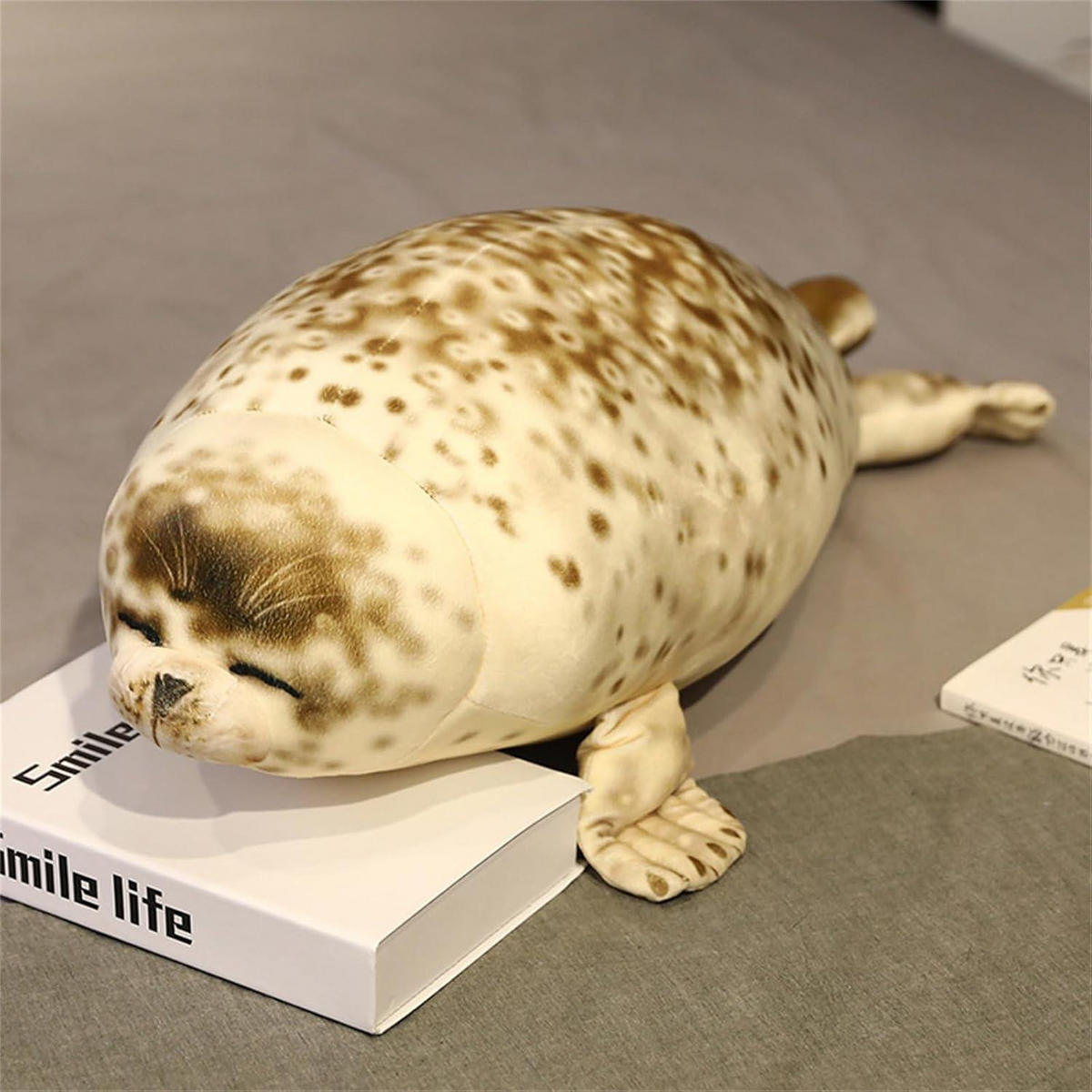 KUSCHELTIER Seelöwe 35 cm - Braun, Textil (10/15cm)