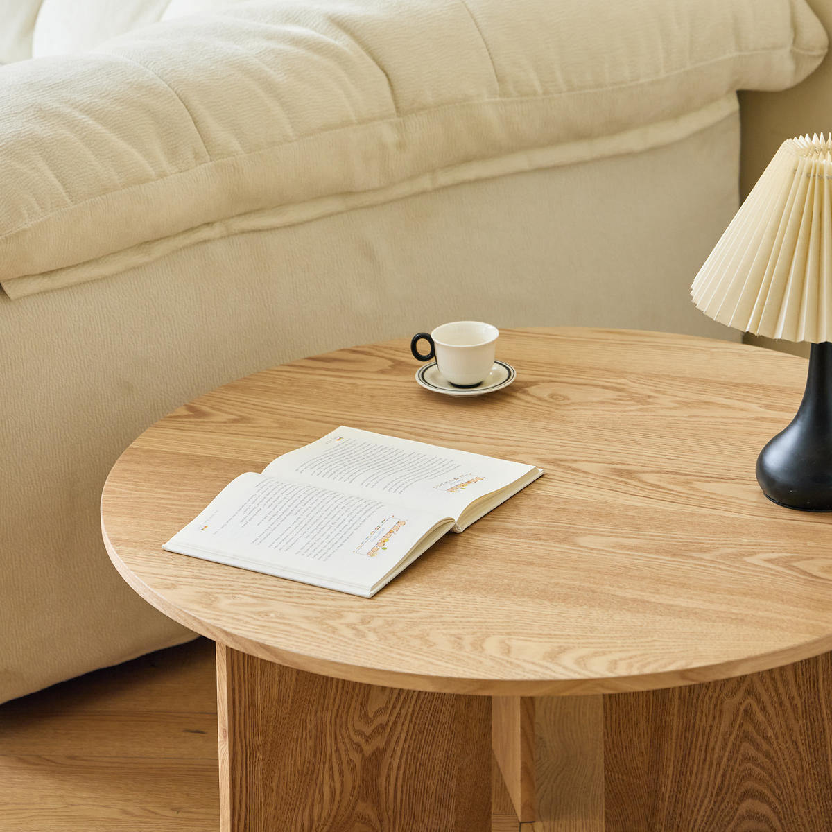 COUCHTISCH Rund Braun 80 x 80 x 38 cm - Braun, Holz (80/80/38cm) - Nordlys