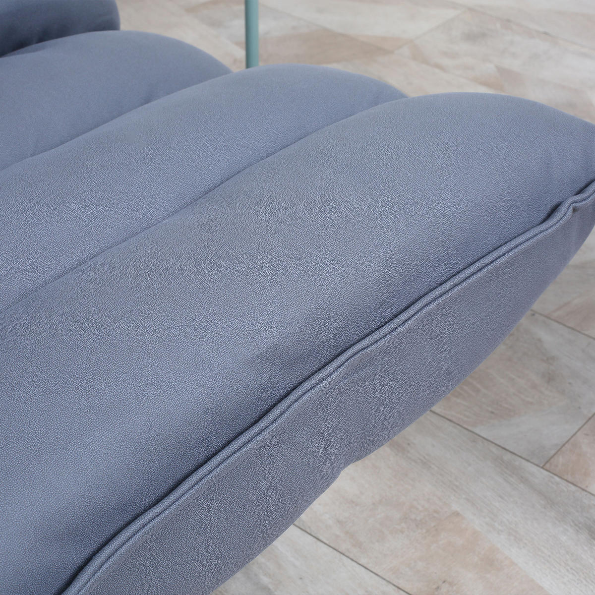 BODENSOFA Bodenstuhl mit Verstellbarer Lehne, Drehbarer Meditationsstuhl Grau - Grau, Metall (70/95/62cm) - HOMCOM