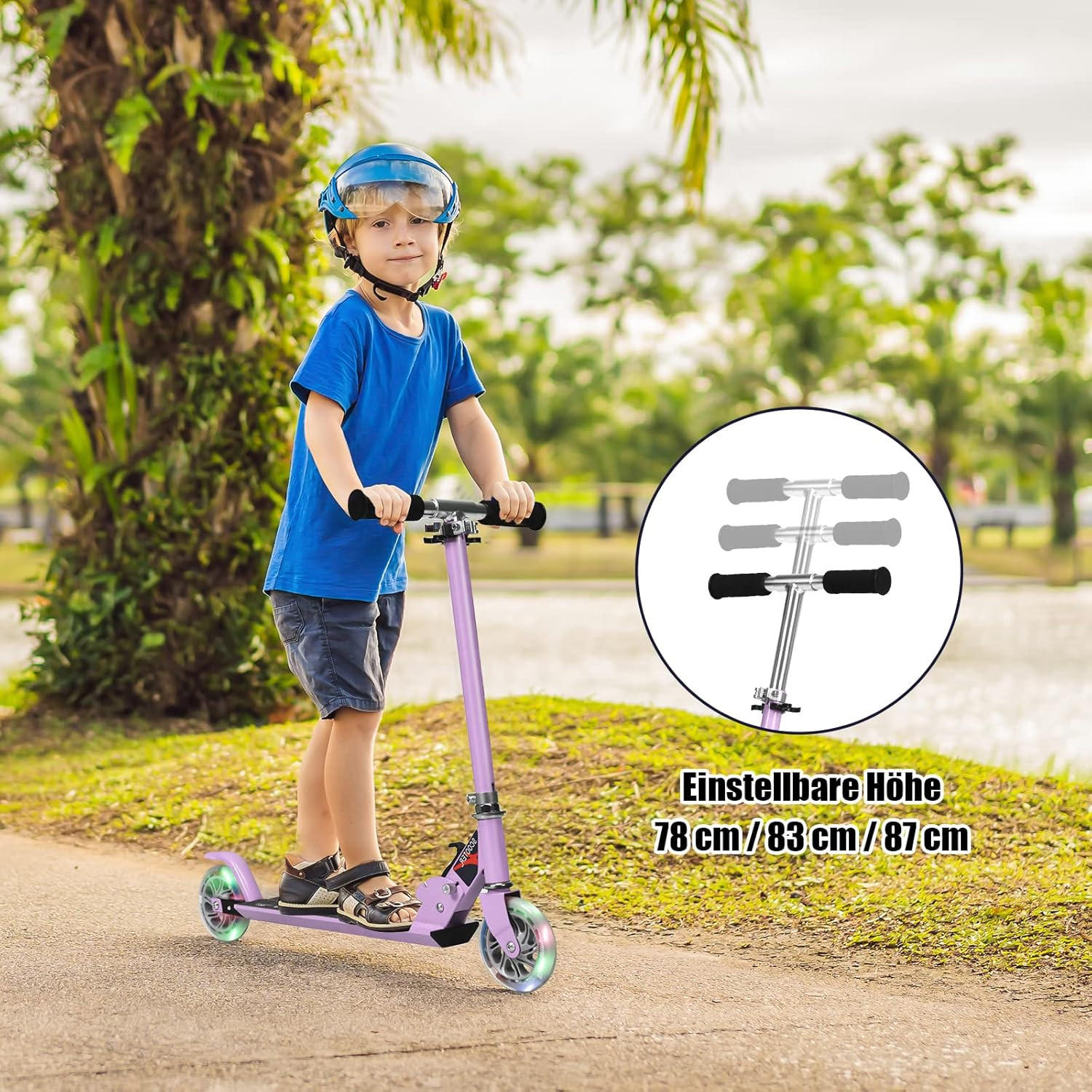 Costway Scooter Lila 70x85x10 cm