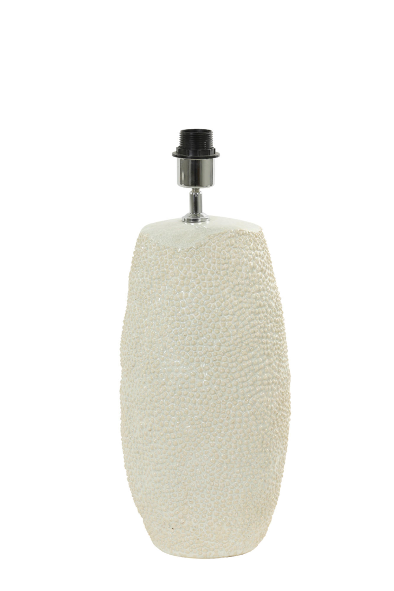LAMPENFUSS Kyara Weiß Ø30,5/51,5 cm - Weiß, Keramik (30.5/30.5/51.5cm) - Light & Living