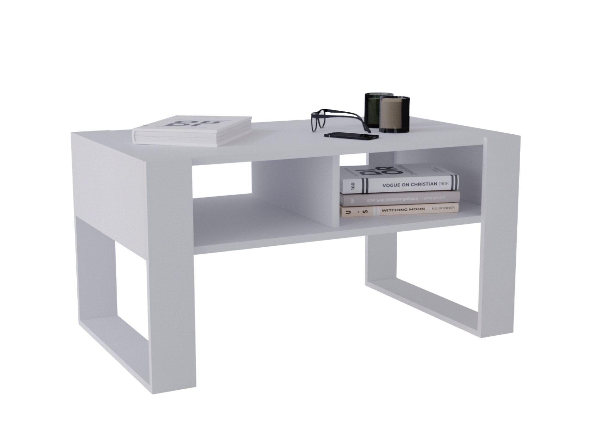 COUCHTISCH Kora92 92/45/53,6 - Weiß, Holzwerkstoff (54/92/45cm) - RAUMHIRSCH FURNITURE