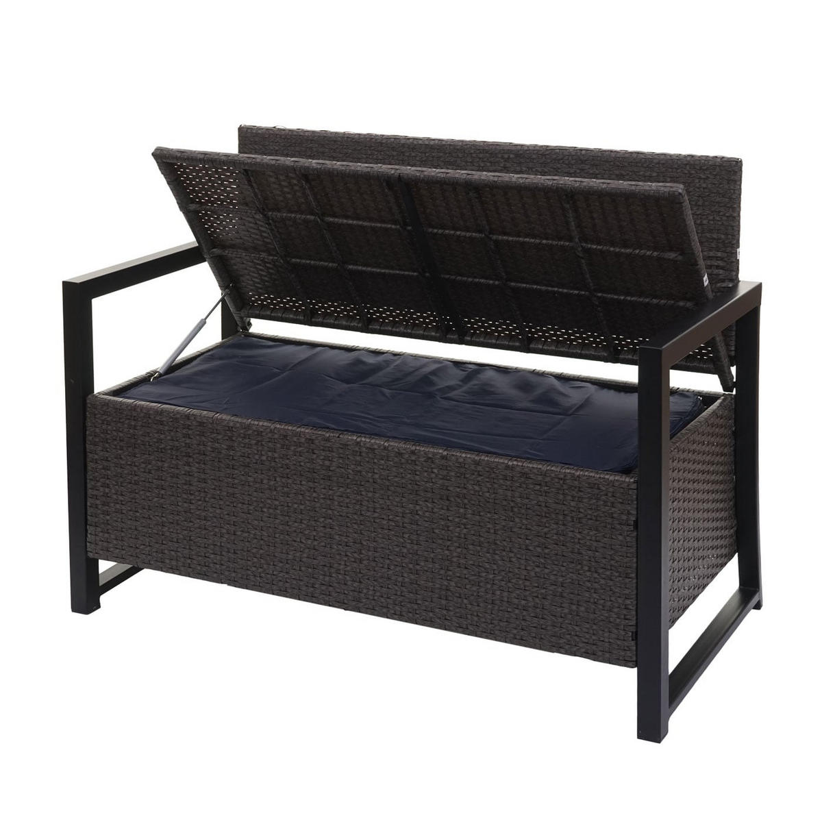 SITZBANK 2er 87x117x57cm Grau/Beige - Grau, Metall (117/87/57cm) - PROREGAL