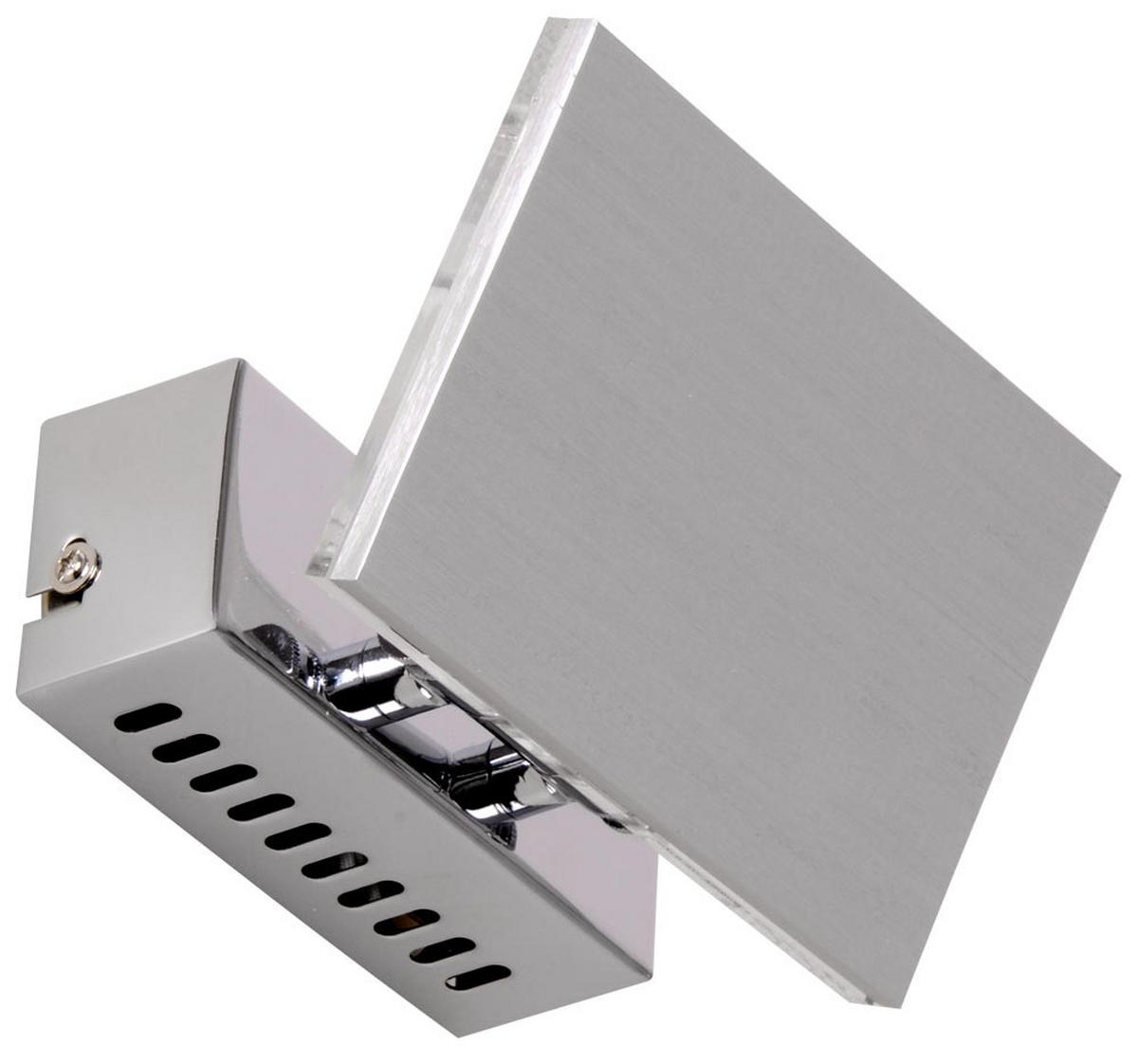 LED WANDLEUCHTE Linnea Chrom Silber - Silberfarben, Glas (15/10/8.8cm) - Globo Lighting