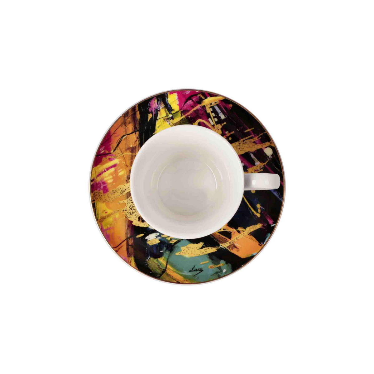 ESPRESSOTASSE Lana Frey Liberation, Fine Bone China, Bunt, 100 ml - Multicolor, Keramik (0.1L) - Goebel