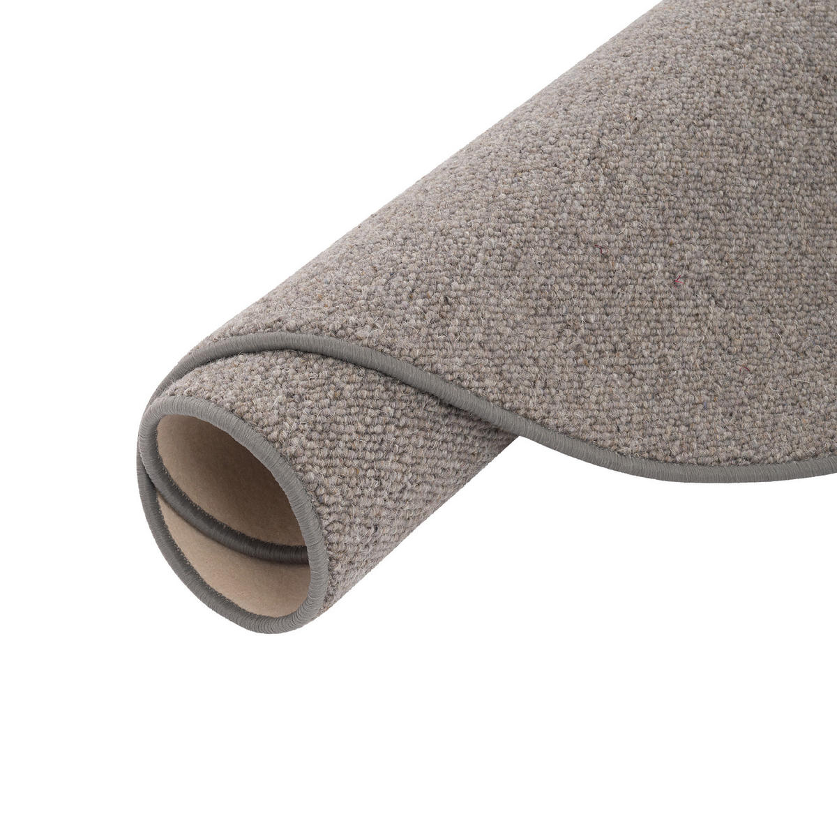 NATUR TEPPICH WOLLE BERBER RUND - Anthrazit, Textil (133/133cm) - Snapstyle