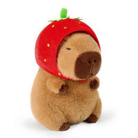 PLÜSCHTIER Capybara Erdbeere 35 cm - Multicolor, Textil (35/35cm)