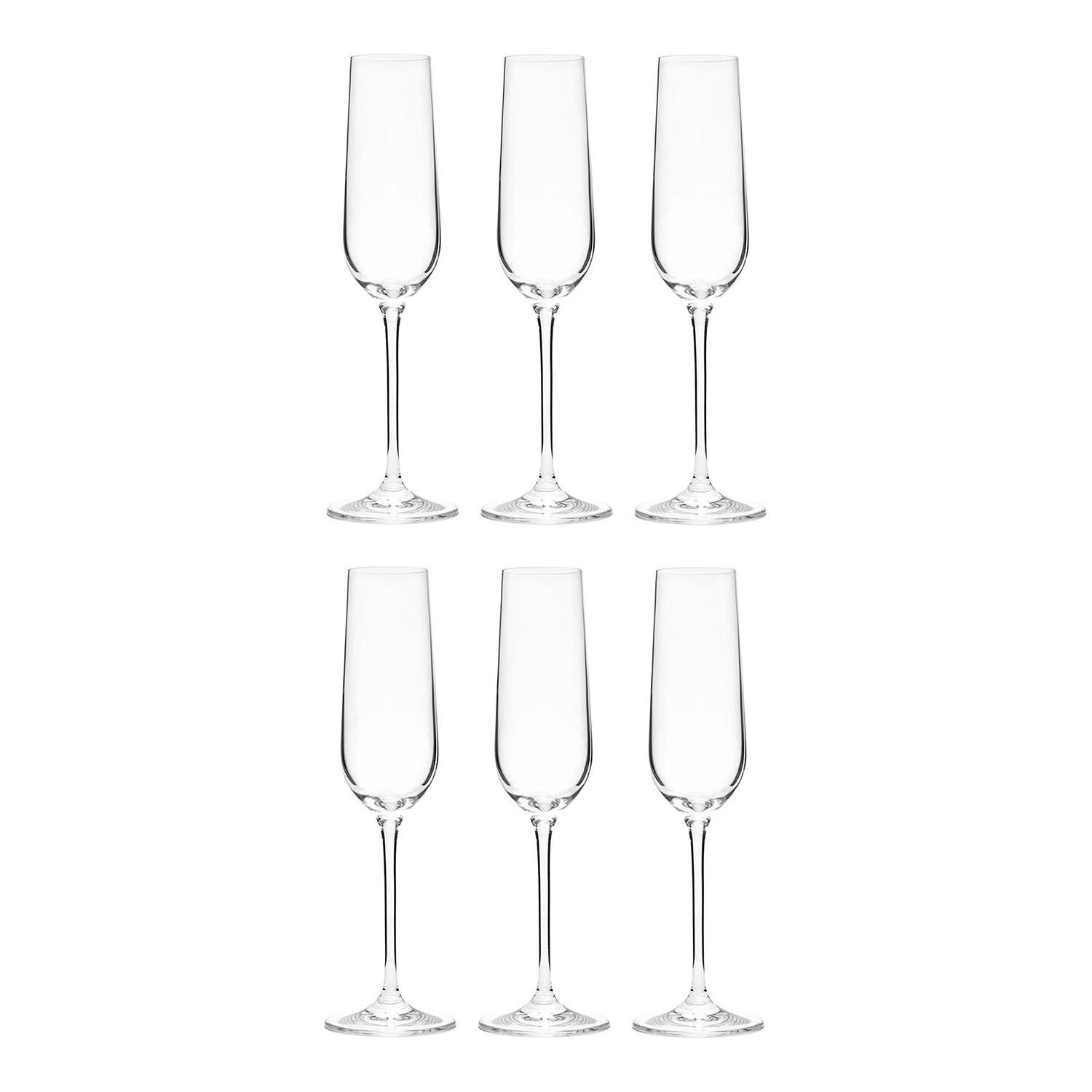 CHAMPAGNERFLÖTE (6er Set) Santè - Transparent, Glas (0.18L) - Butlers