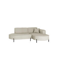 ECKSOFA Valencia Xs - Beige, Holzwerkstoff/Textil (236/165cm) - Fun Möbel