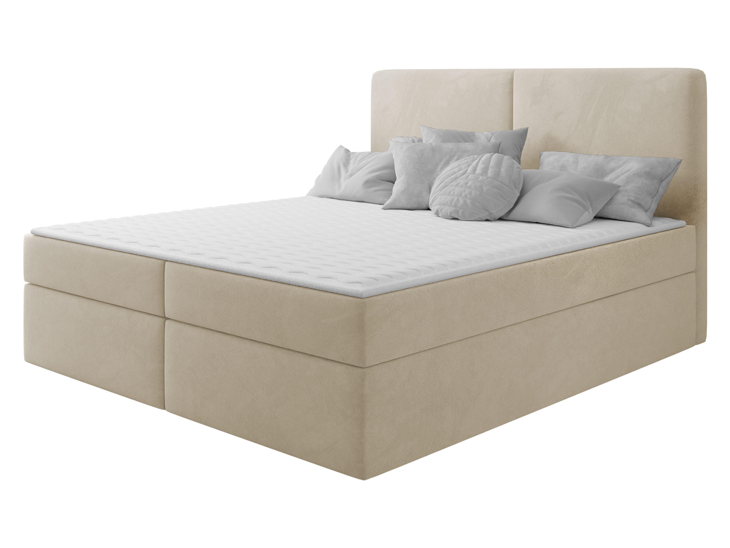 BOXBETT Claire - Schwarz/Naturfarben, Holz/Kunststoff (140/200cm) - MIRJAN24