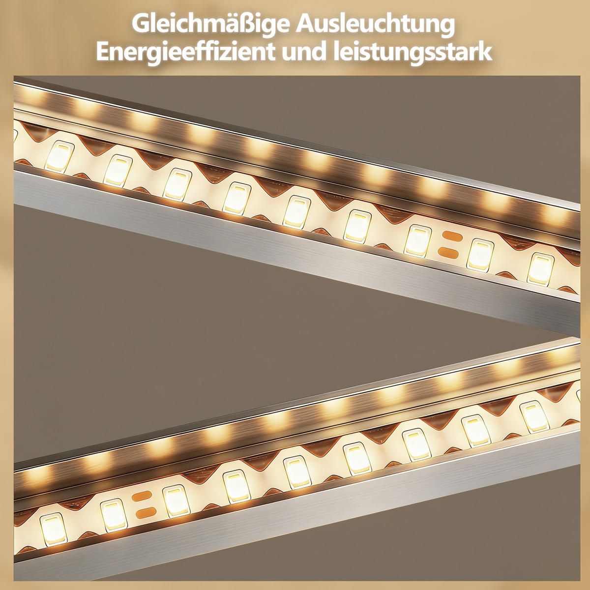 LED DECKENLEUCHTE Elwynne 34.5/34.5/6.7 cm - Silberfarben, Kunststoff (34.5/34.5/6.7cm) - ZMH