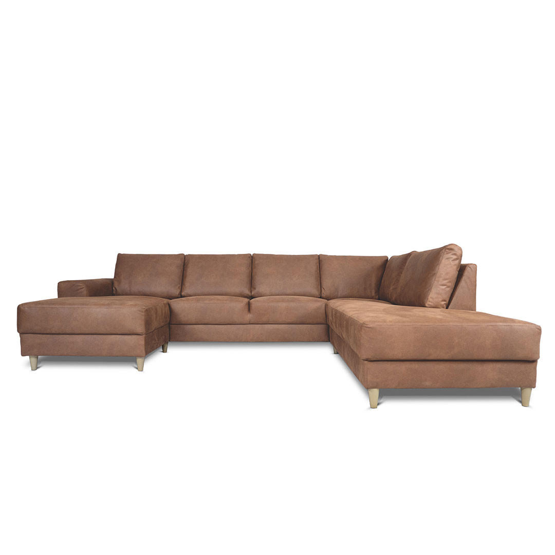 ebuy24 Wohnlandschaft Cognac 288x82x225 cm