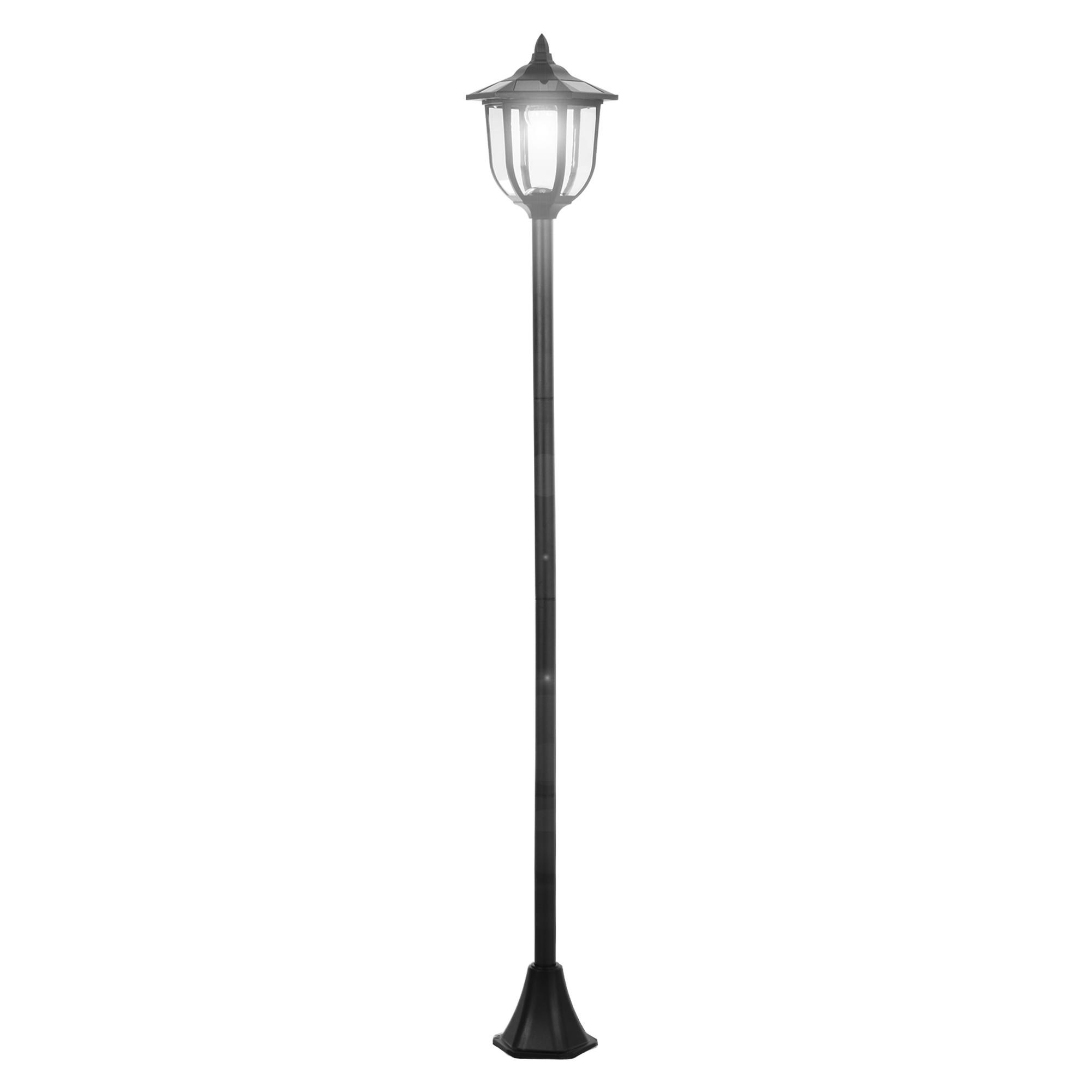GARTENLATERNE, Schwarz, ABS (Kunststoff), Edelstahl - Schwarz, Kunststoff (26.5/177/26.5cm) - Outsunny