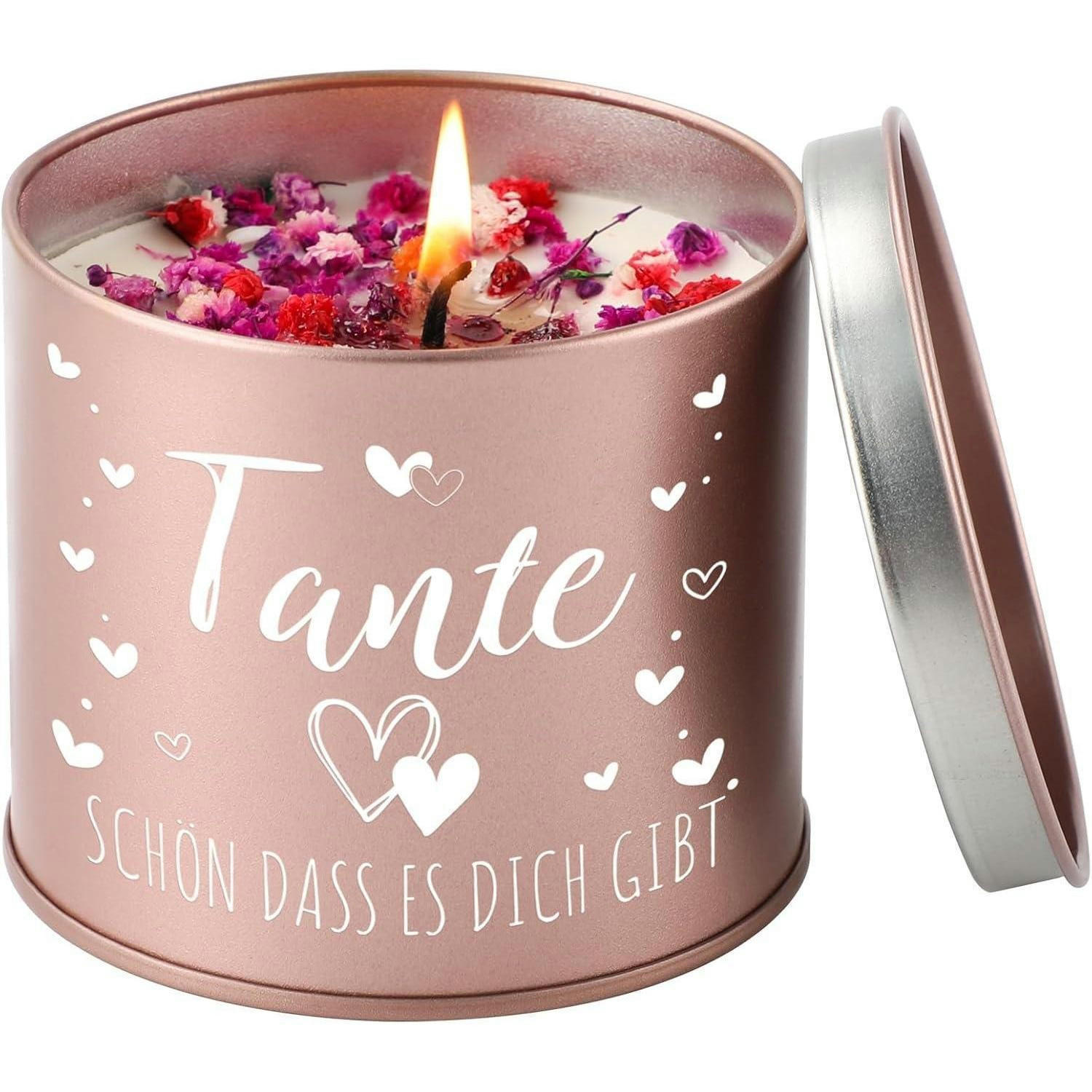 DUFTKERZE Tante Lavendel 50 Stunden Brenndauer - Multicolor, Paraffin (7.5cm)
