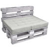 PALETTENKISSEN Eco Elements Sitz 120/80/15 cm Hellgrau - Hellgrau, Textil (80/15/120cm) - Beautissu 