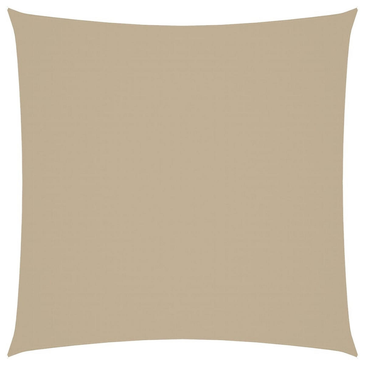 SONNENSEGEL Oxford-Gewebe Quadratisch 6/6 M Beige - Beige, Textil (600/600cm) - vidaXL