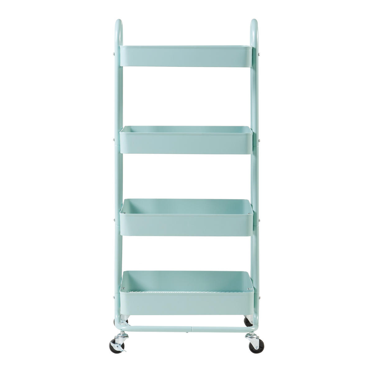 SERVIERWAGEN Pyhäntä - Mintgrün, Metall (46/103.5/35cm) - [en.casa]