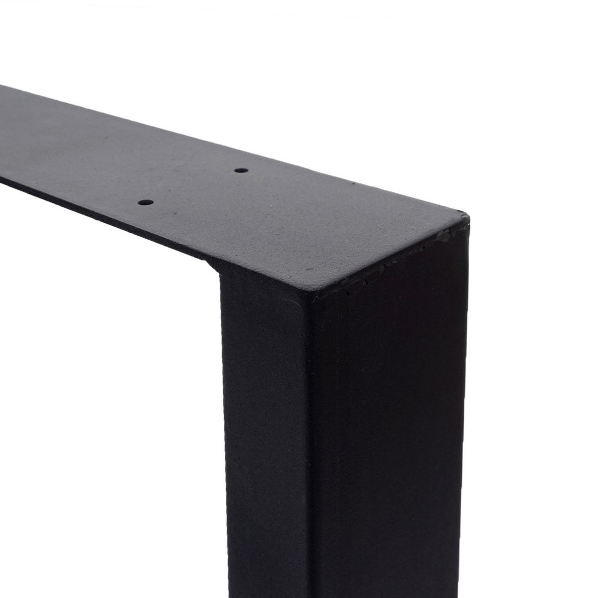 TISCHBEIN Schwarz 2er-Set - Schwarz, Metall (80/74/8cm) - MCW