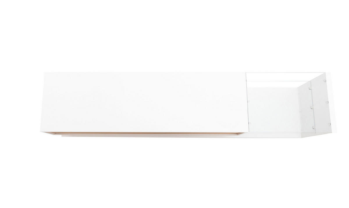 TV-SCHRANK in Weiß Hochglanz mit 2 Schubladen und LED 170/38/36 cm - Weiß, Holzwerkstoff (170/38/36cm) - Redom