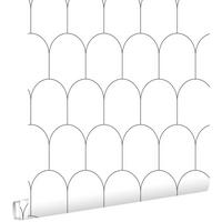 TAPETE Art Decó Muster 53 cm x 10.05 m - Weiß, Papier (53/1000cm) - ESTAhome