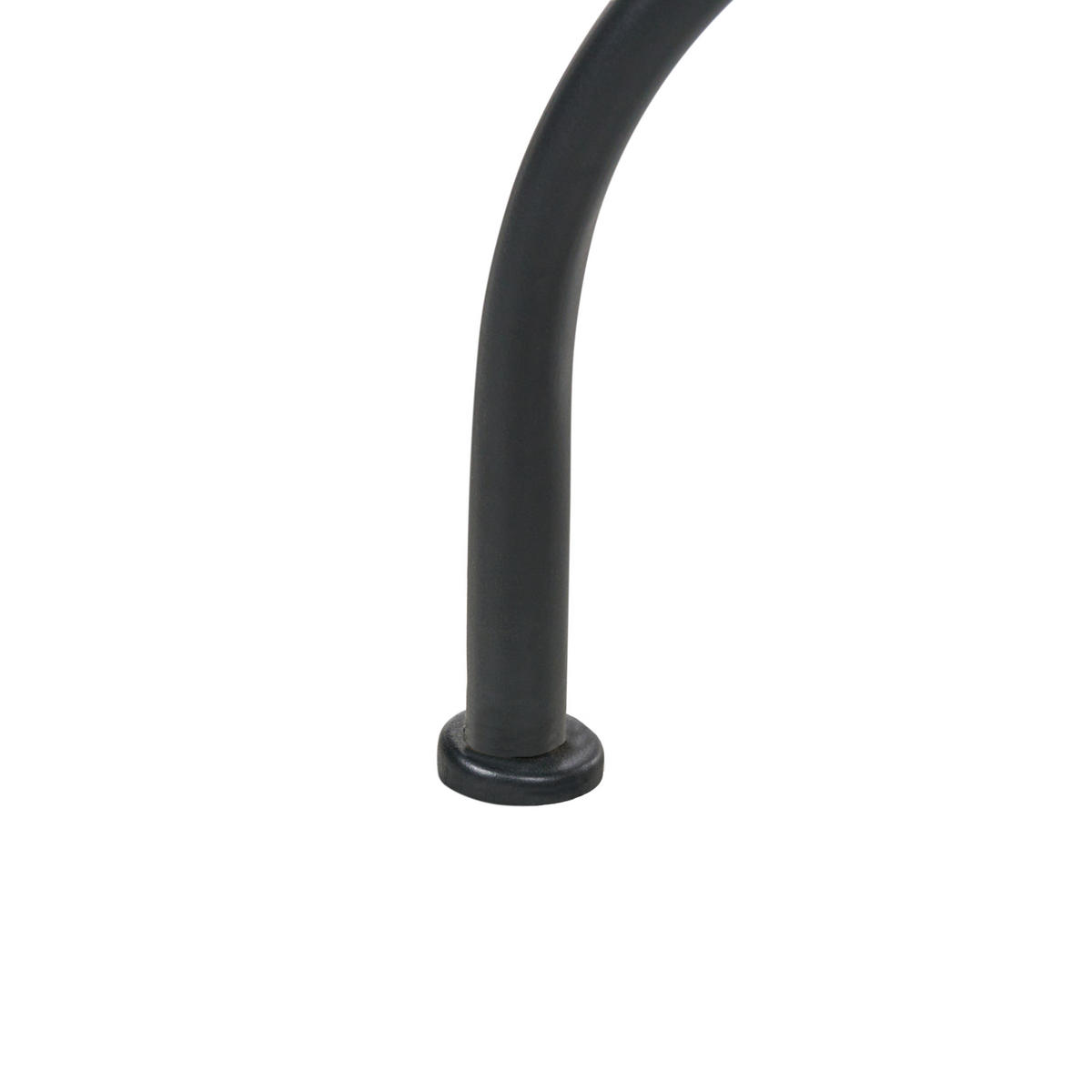BISTRO STOLEK 60/60 cm Terrazzo Look Kov Černý Adrano - černá, kov (60/60/74cm) - Beliani