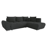 ECKSOFA Forest, Seite: Rechts - Schwarz, Holz/Kunststoff (290/183cm) - MIRJAN24