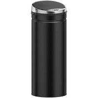 SENSOR-MÜLLEIMER Edelstahl ABS Schwarz - Schwarz, Metall (30.5/81.5/30.5cm) - HOMCOM