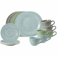 KAFFEESERVICE Beat Color Glaze bunt 18er Set - Multicolor, Keramik (24/18.1/43cm) - Seltmann Weiden